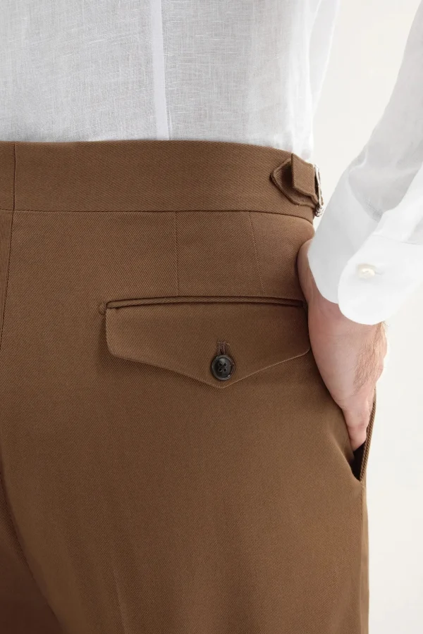 Brown cotton shorts - Made in Italy