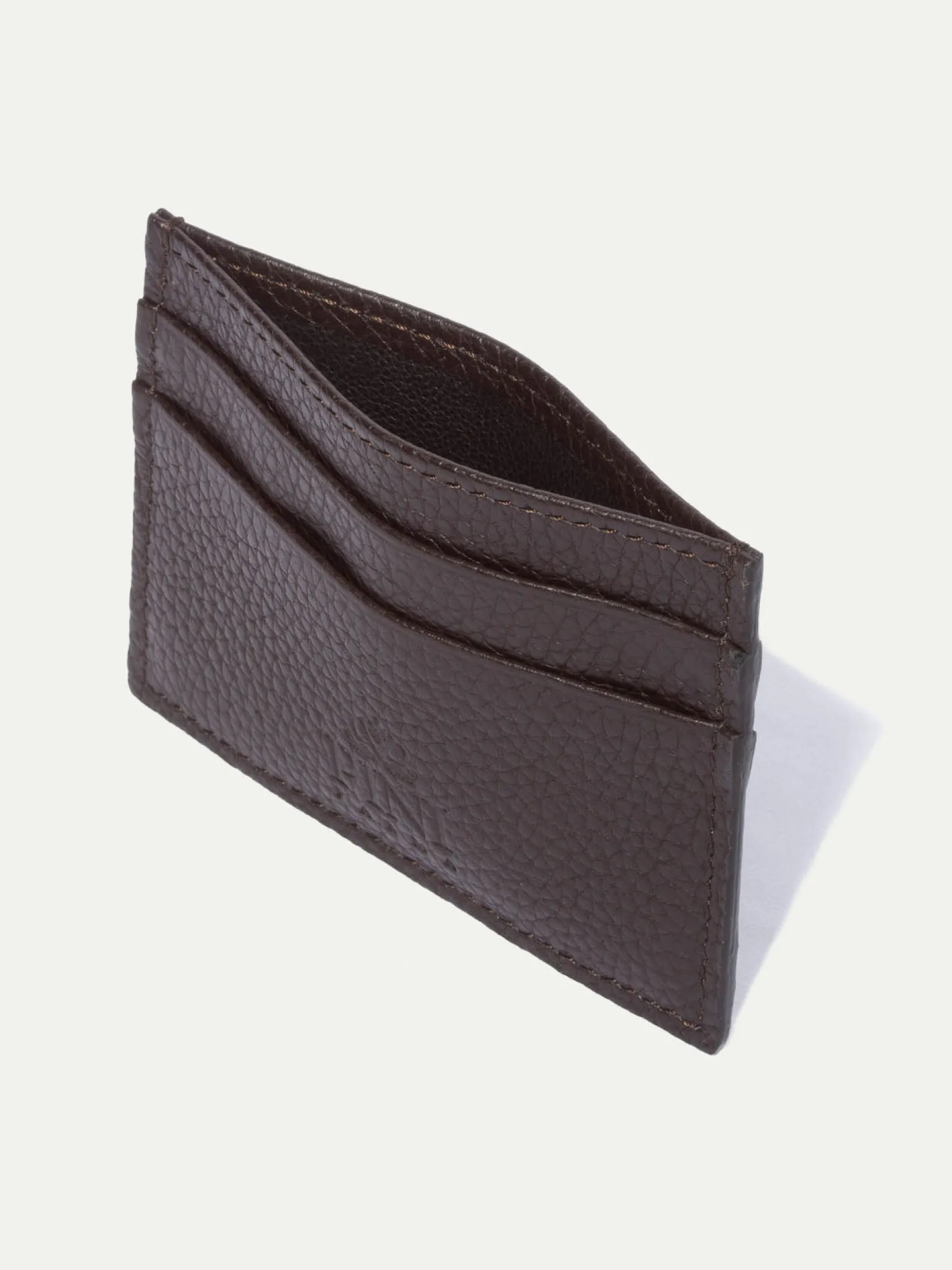 brown_leather_card_holder_1.webp Brown leather card holder - Made in Italy