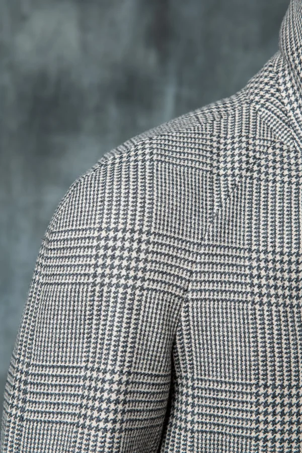 Brown Prince of Wales Raglan coat – Made in Italy