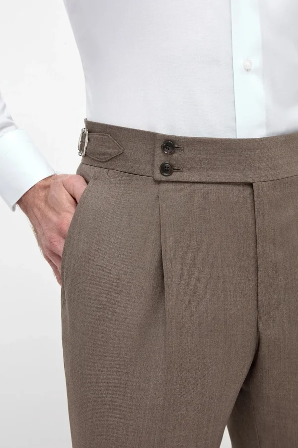Brown Soragna trousers - Made in Italy