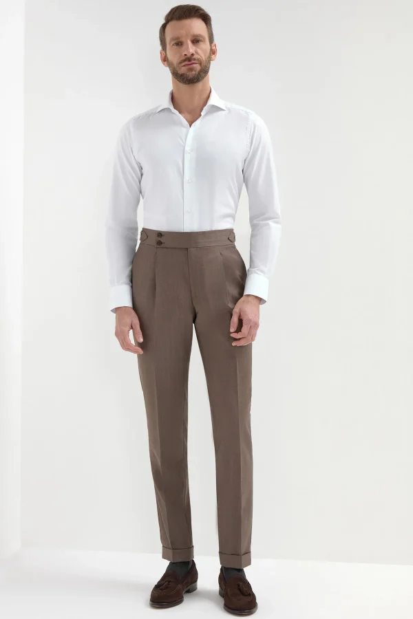 Brown Soragna trousers - Made in Italy