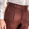 Burgundy trousers "Soragna Capsule Collection" - Made in Italy