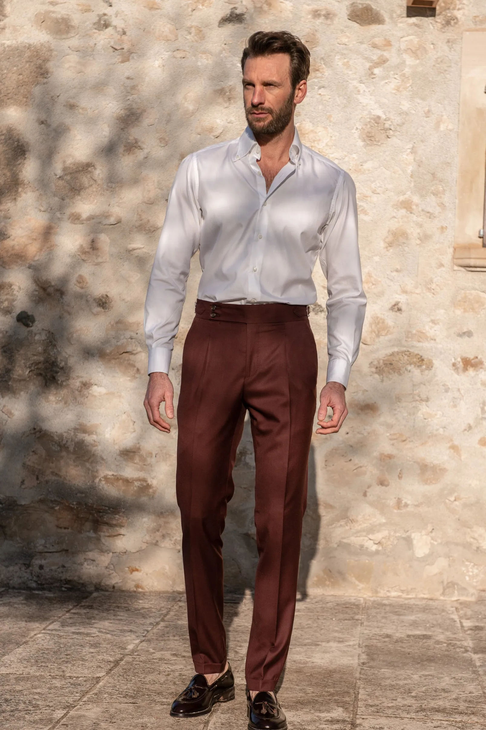 burgundy_trousers_soragna_1.webp Burgundy trousers "Soragna Capsule Collection" - Made in Italy