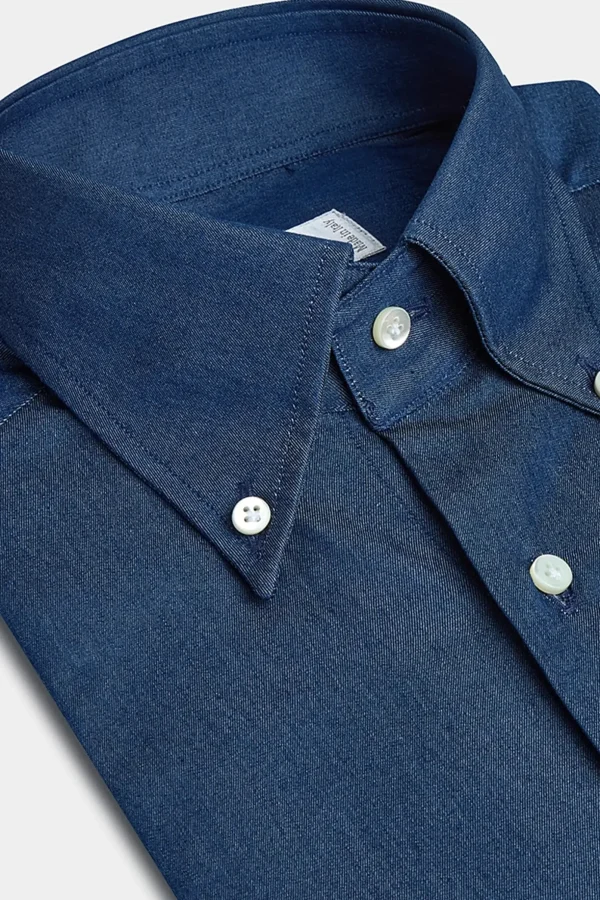 Button down denim shirt ”Sartoriale collection” - Made In Italy