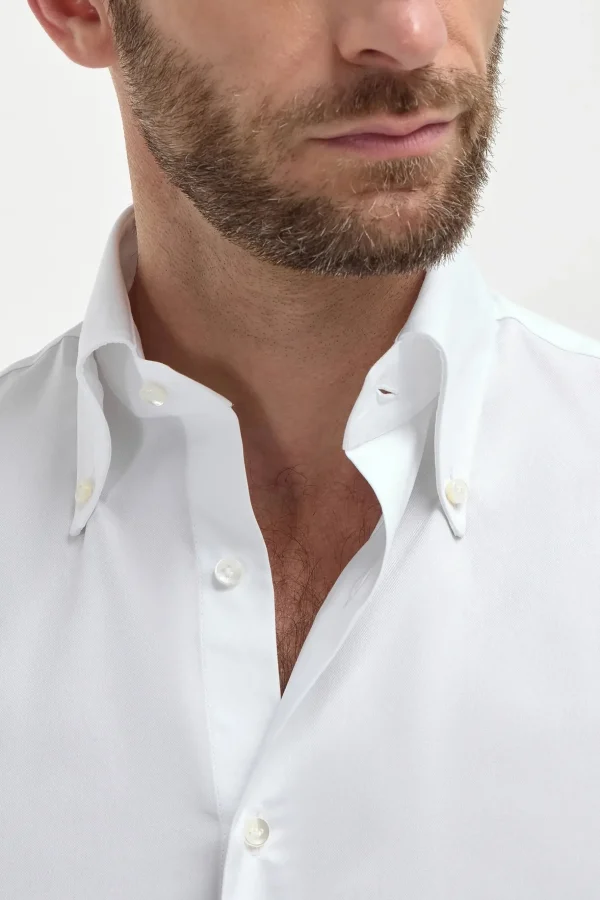 Button down white shirt ”Sartoriale collection”- Made In Italy