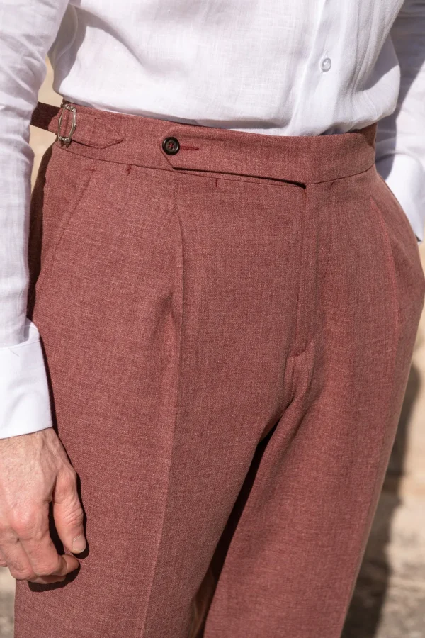 Coral Biella trousers - Made in Italy