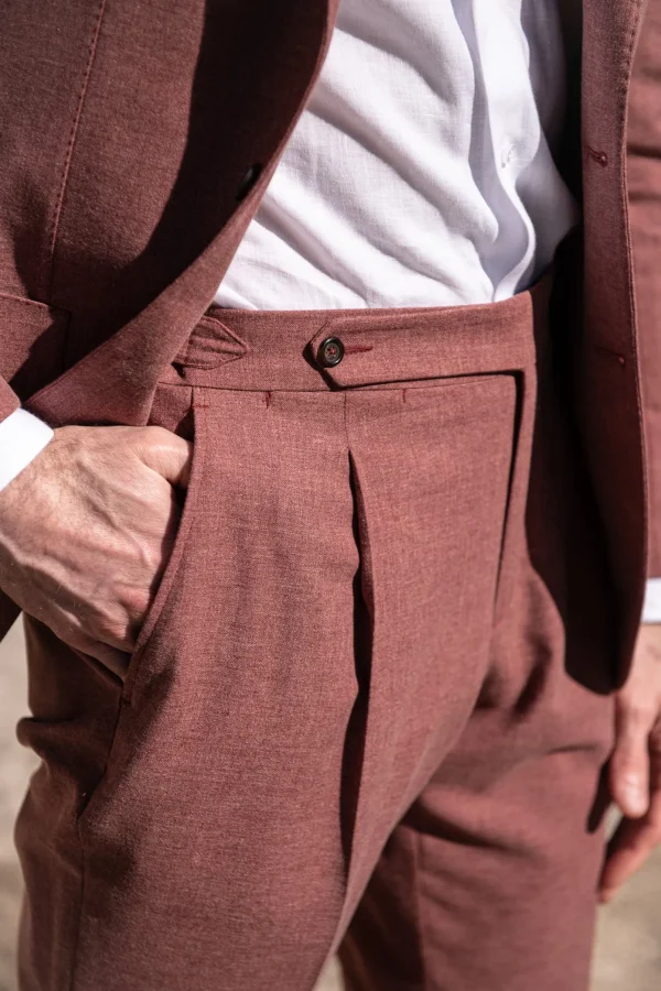 Coral Biella trousers - Made in Italy