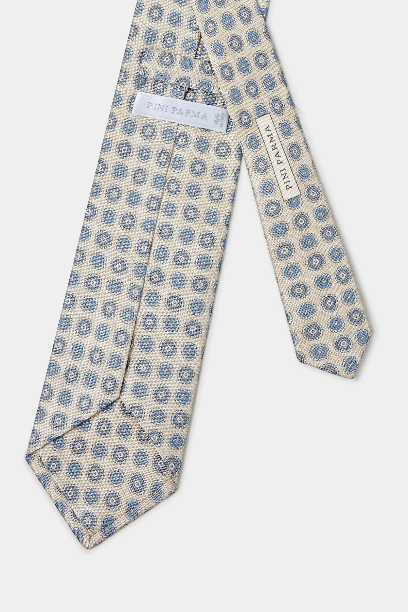cream_fancy_silk_tie__mad_2.webp Cream fancy silk tie - Made in Italy