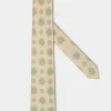 Cream macro fancy tie - Made In Italy