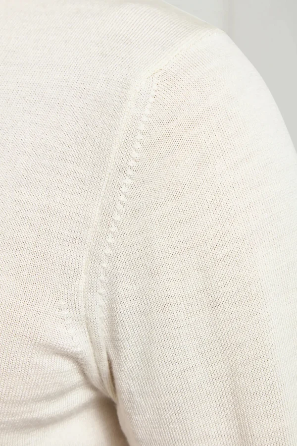 Cream Merino Turtleneck – Made in Italy