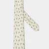 Cream paisley tie - Made in Italy