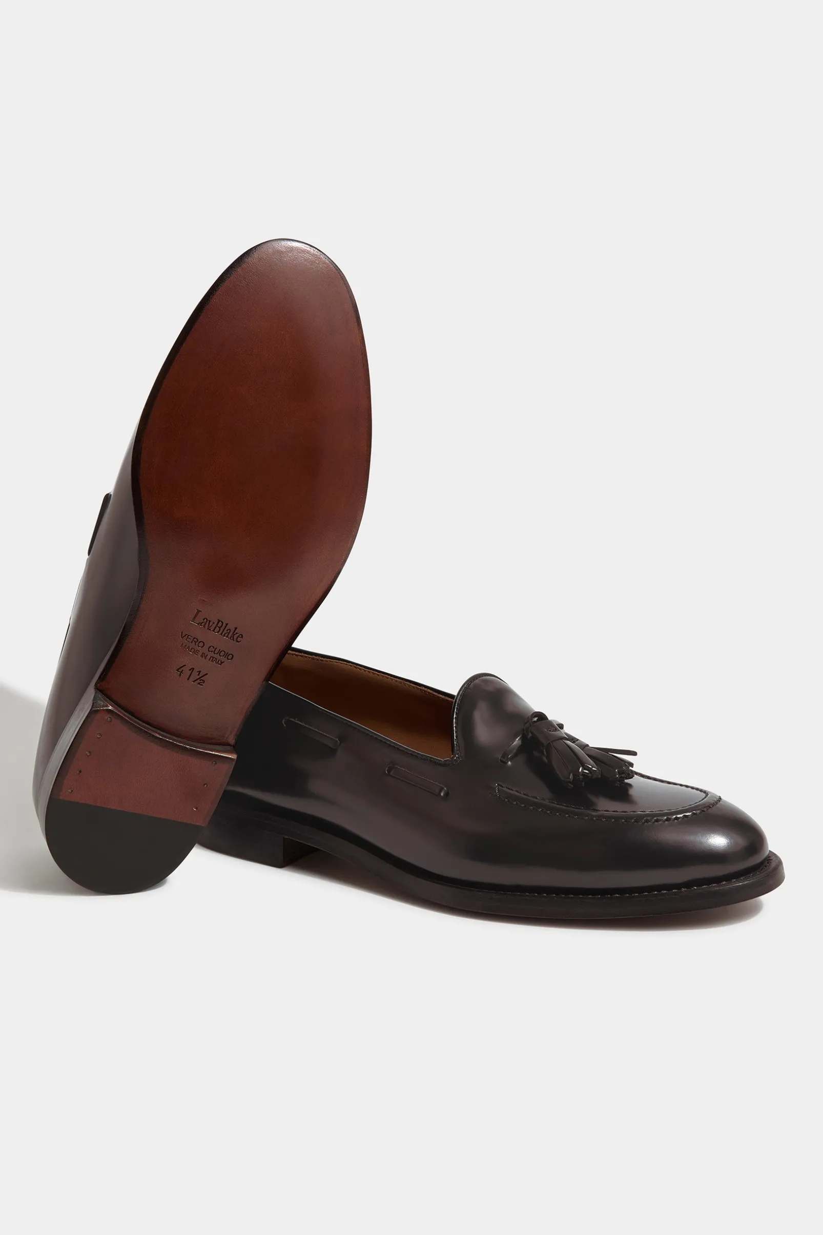 dark_brown_tassel_loafers_1.webp Dark brown tassel loafers - Made In Italy