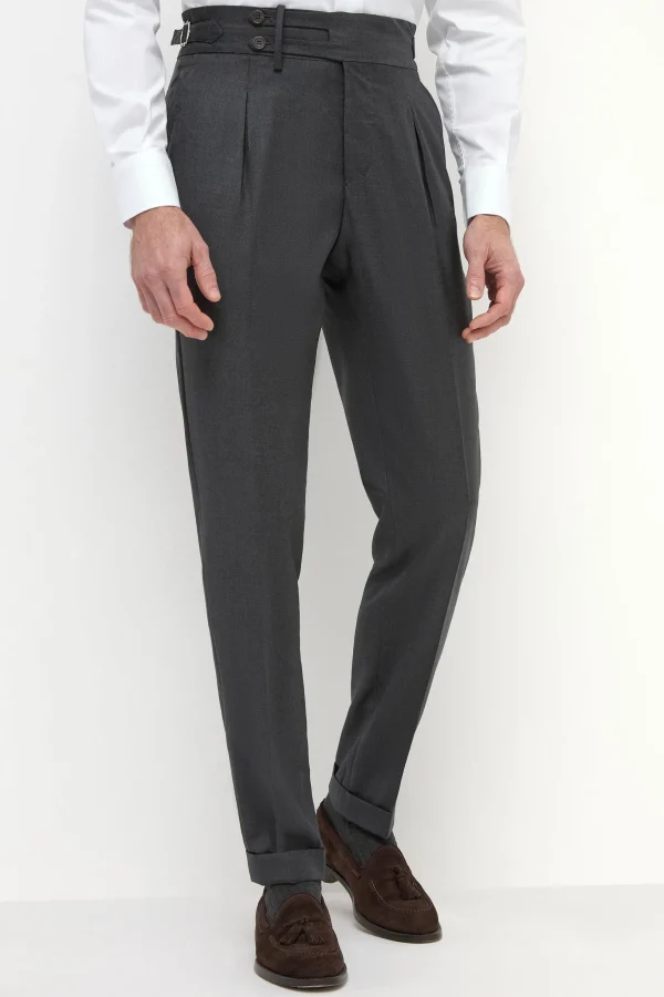 Dark grey Limited Edition trousers - Made in Italy