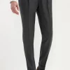 Dark grey Soragna trousers - Made in Italy