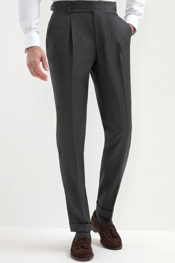 Dark grey Soragna trousers - Made in Italy