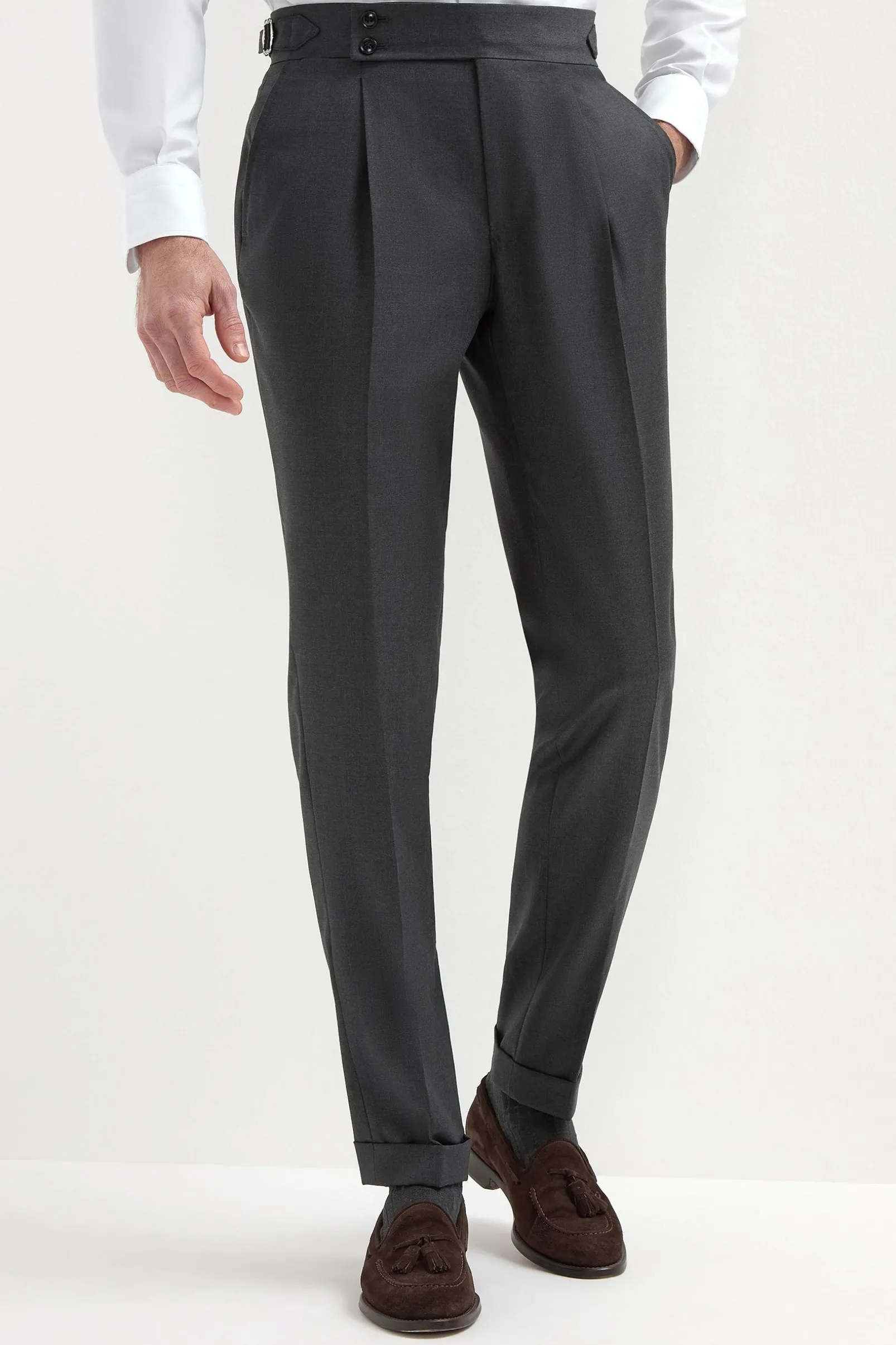 dark_grey_soragna_trouser_0.webp Dark grey Soragna trousers - Made in Italy