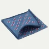 Denim fancy reversible pocket square - Made in Italy