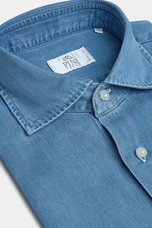 Denim stone shirt - Made in Italy