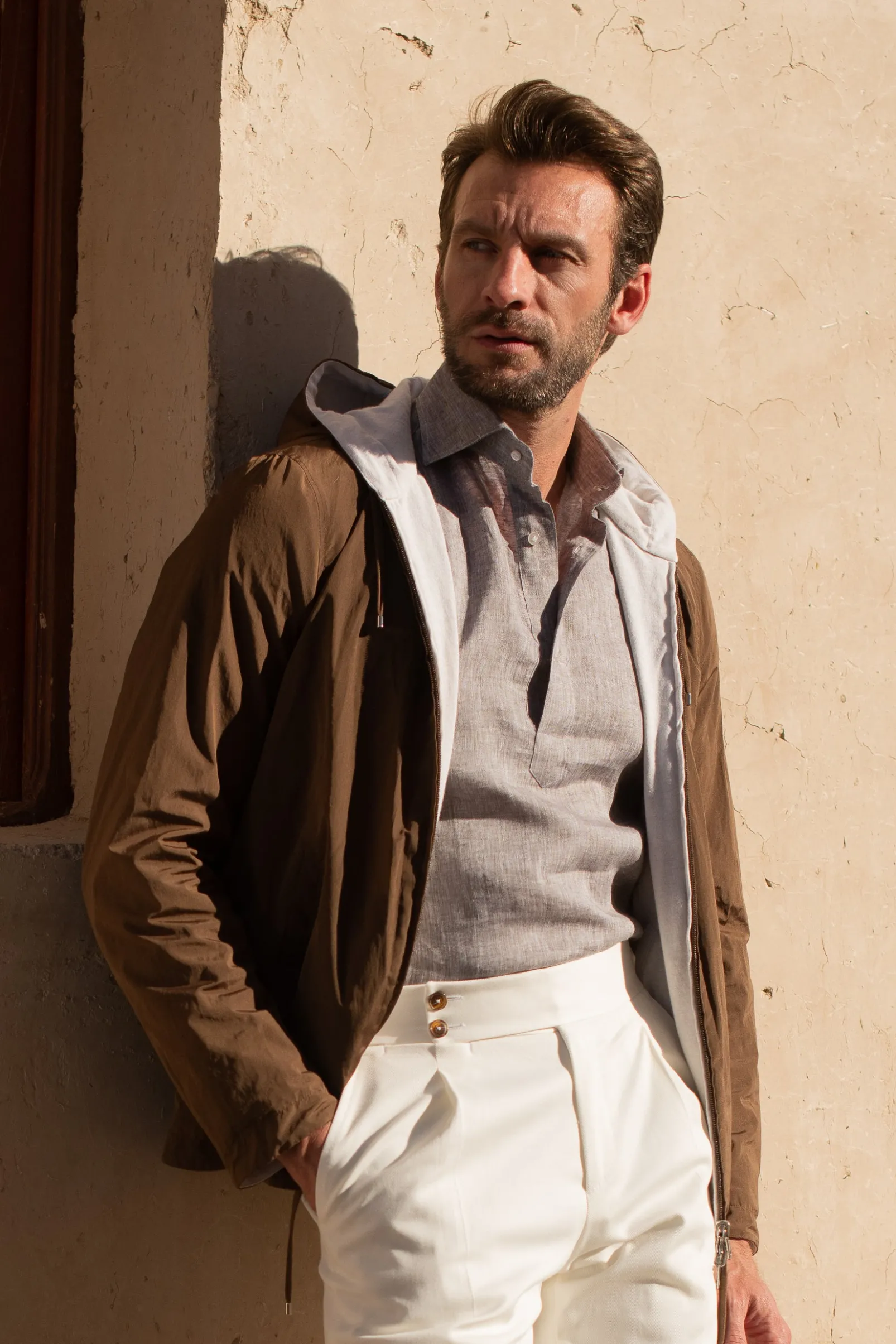 desert_linen_popover_shir_1.webp Desert linen popover shirt - Made in Italy