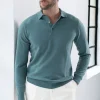 Green cashmere polo – Made in Italy