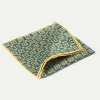Green fancy pocket square - Made in Italy