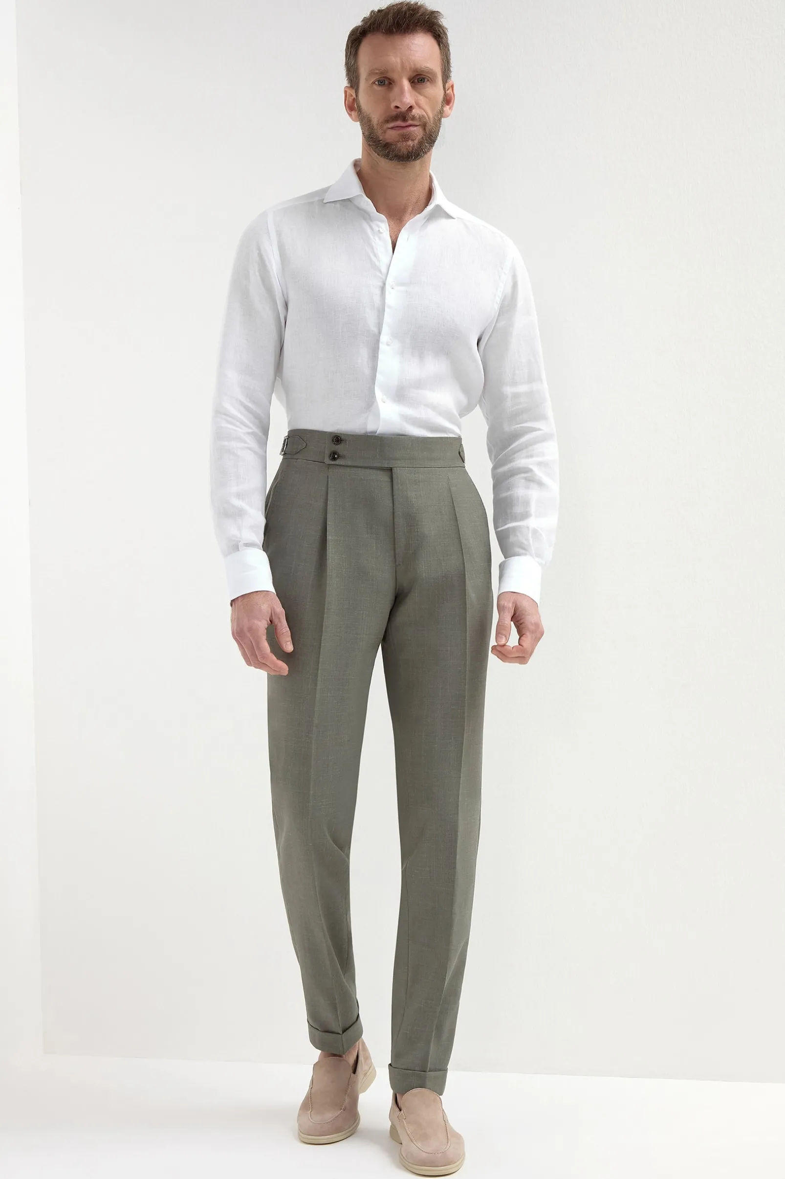 green_soragna_trousers__m_0.webp Green Soragna trousers - Made in Italy