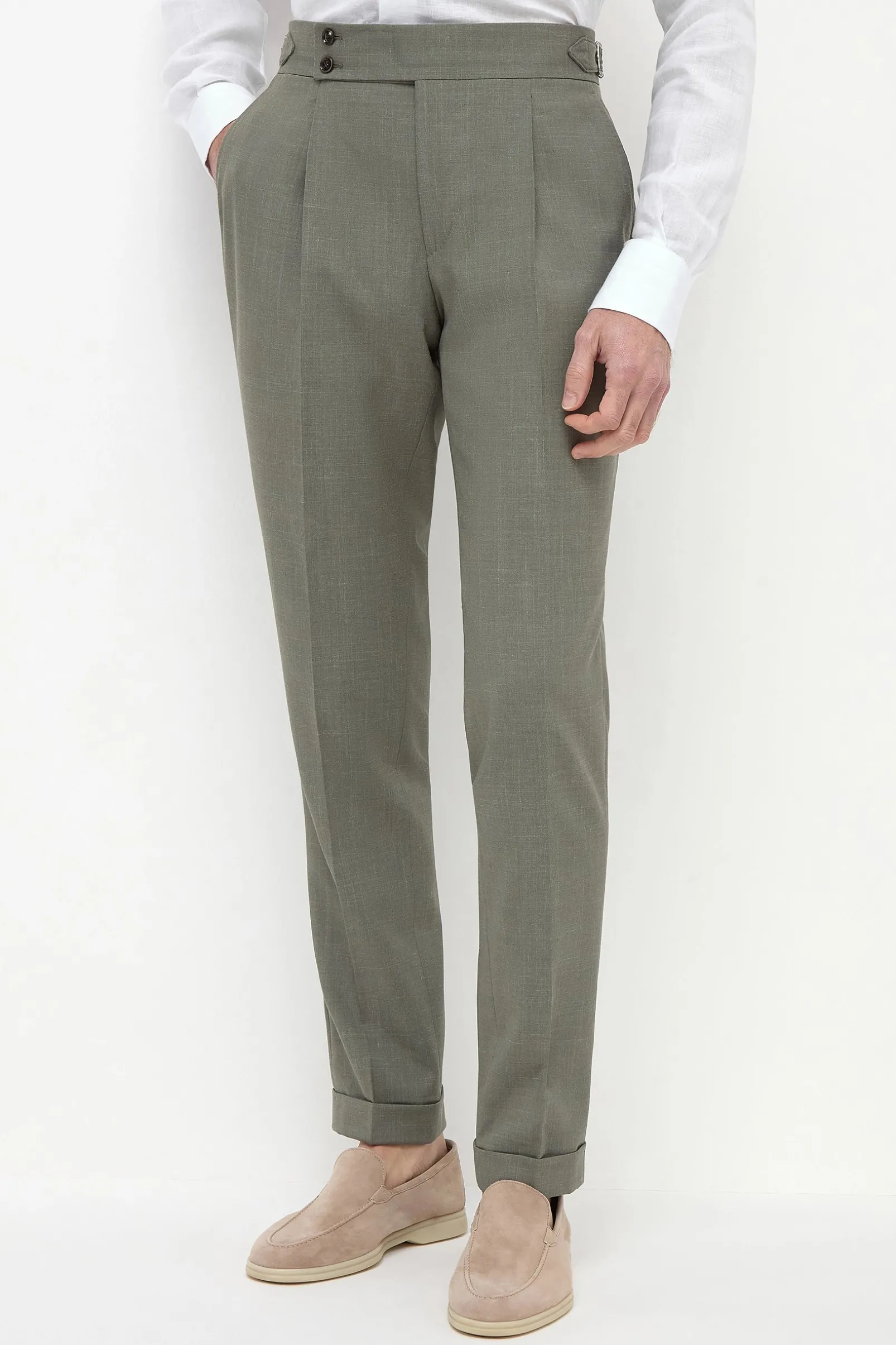 green_soragna_trousers__m_3.webp Green Soragna trousers - Made in Italy