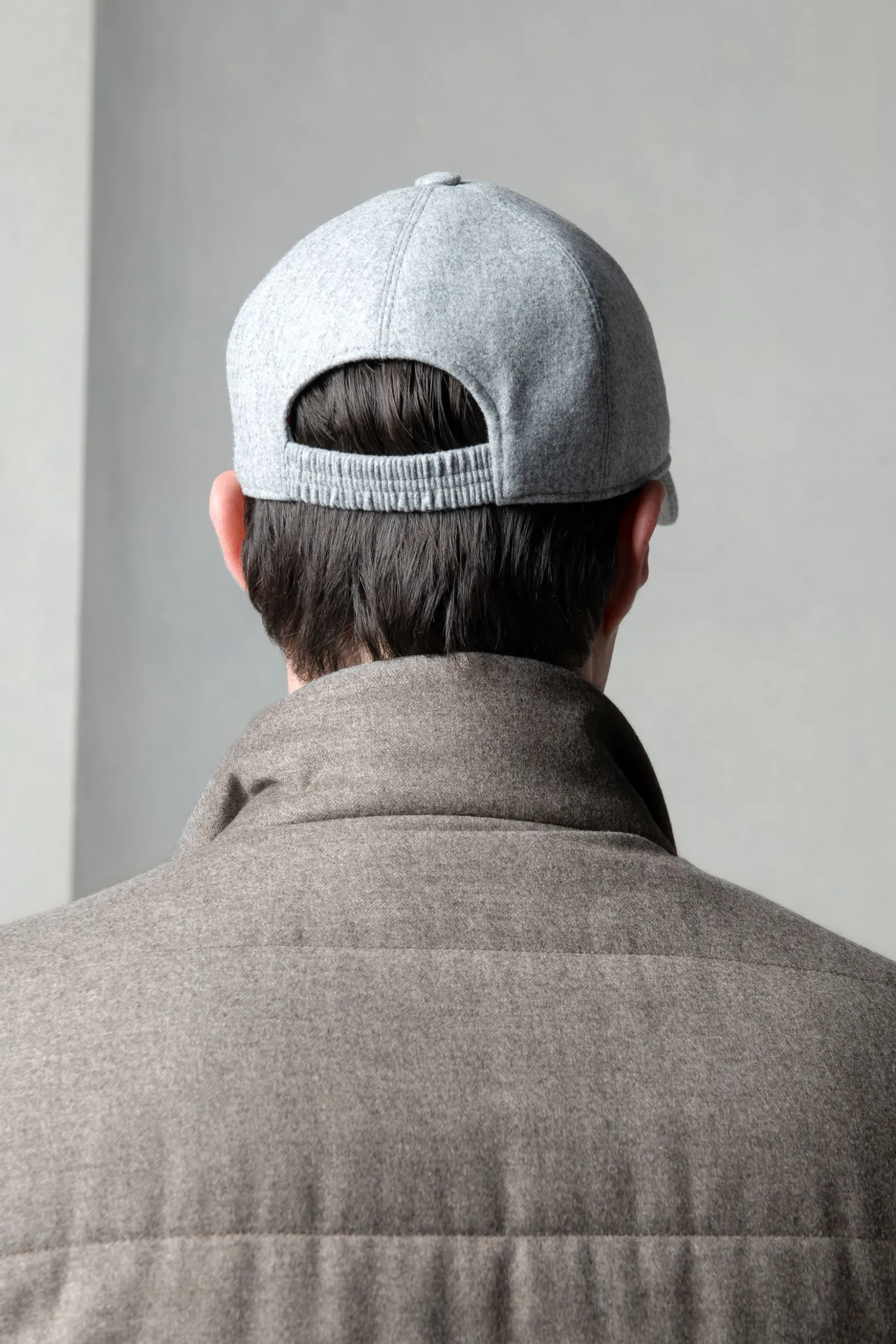 grey_flannel_baseball_cap_6.webp Grey flannel baseball cap - Made in Italy