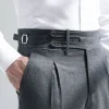 Grey flannel Limited Edition trousers - Made in Italy