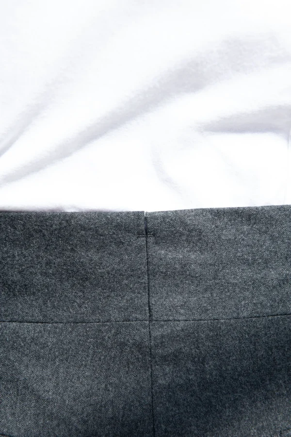 Grey flannel Limited Edition trousers - Made in Italy