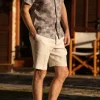 Grey Hawaiana linen shirt - Made in Italy