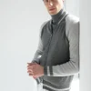 Grey knitted college bomber - Made in Italy