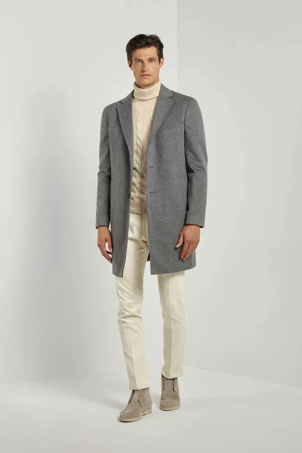 Grey overcoat - Made in Italy