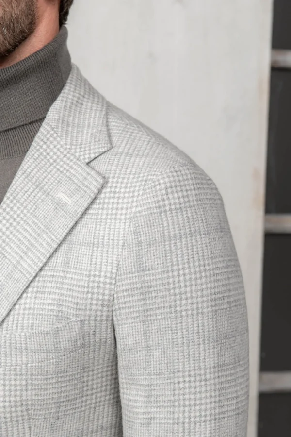 Grey Prince of Wales jacket - Made in Italy