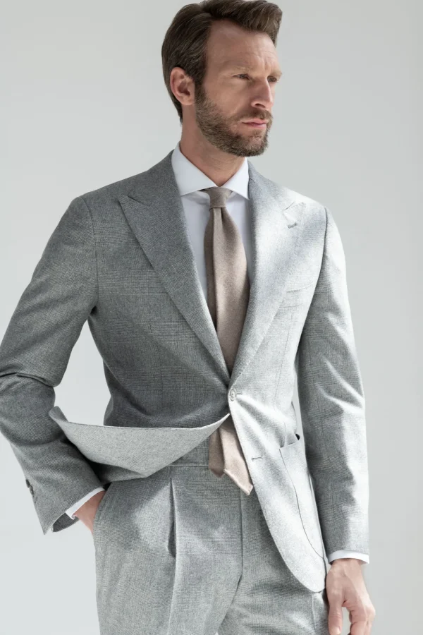 Grey Prince of Wales suit "Soragna Capsule Collection" - Made in Italy