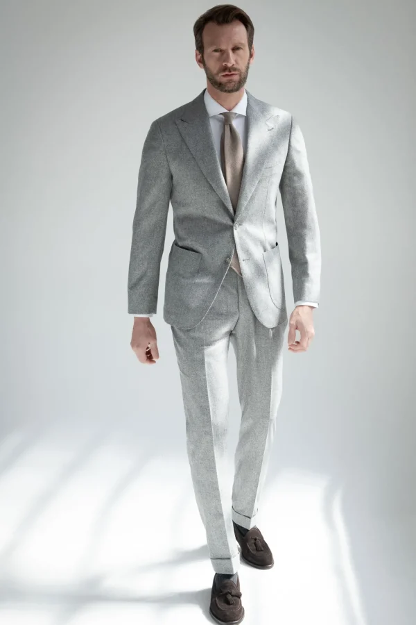 Grey Prince of Wales suit 