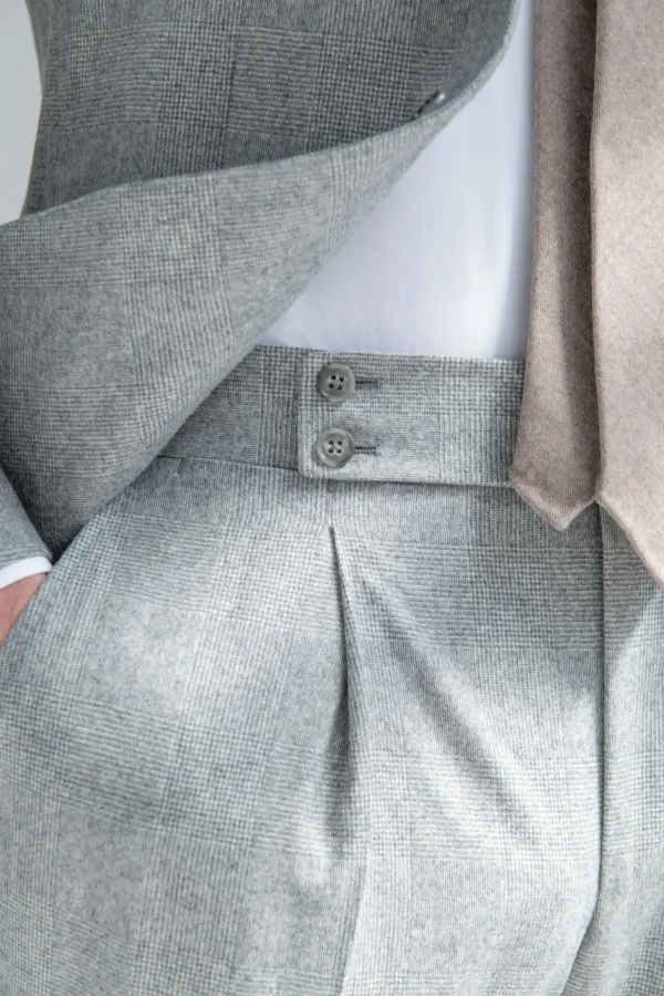 Grey Prince of Wales suit 