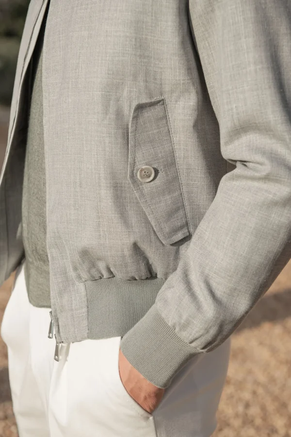 Grey short jacket – Made in Italy