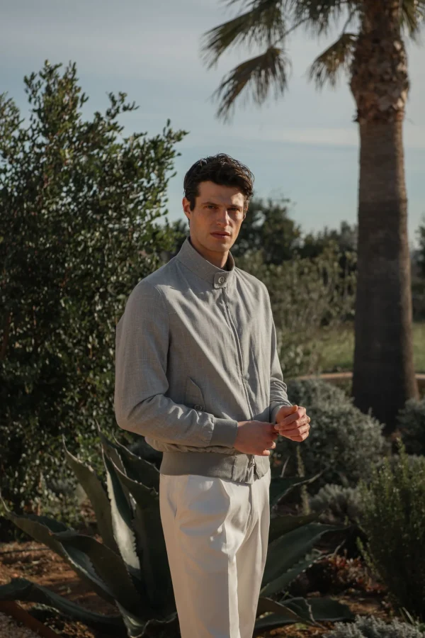 Grey short jacket – Made in Italy