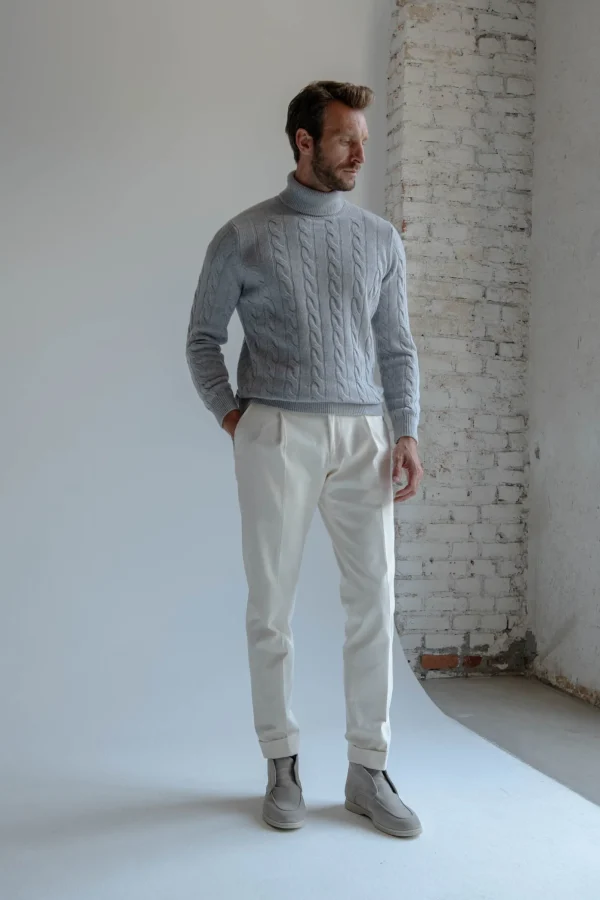 Grey turtleneck – Made in Italy