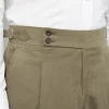 Khaki cotton trousers "Soragna Capsule Collection" - Made in Italy