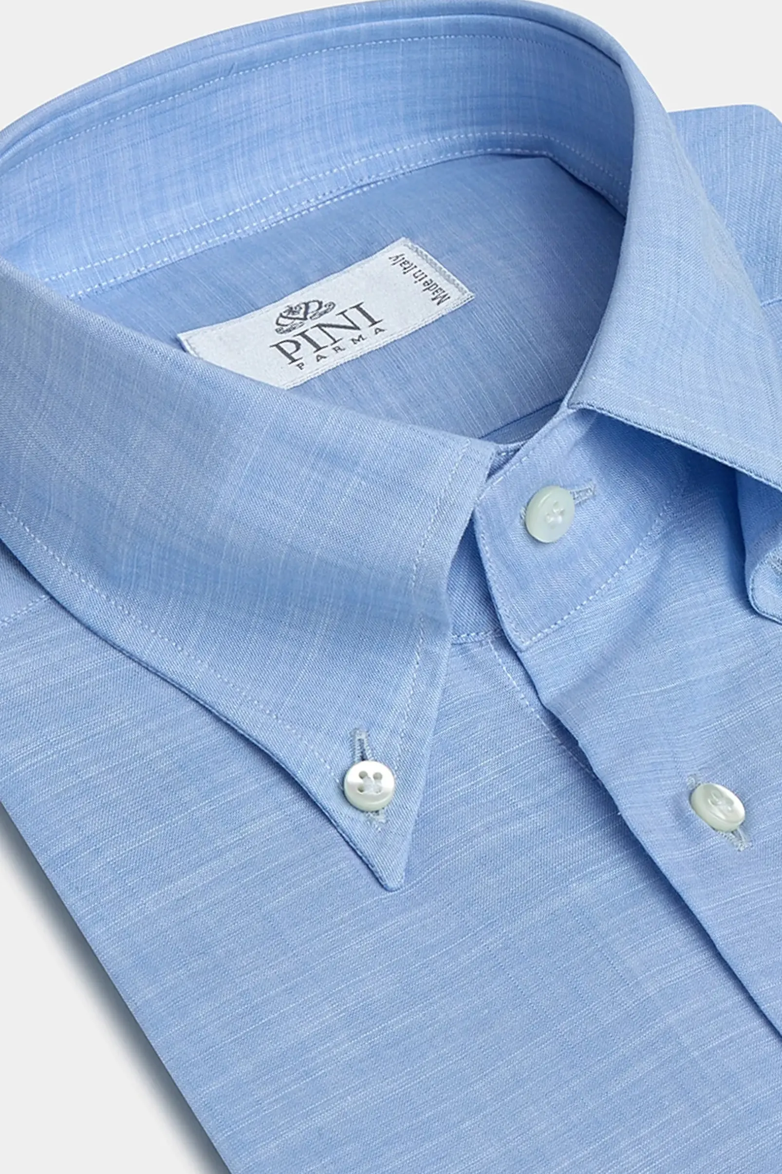 light_blue_bamboo_buttond_0.webp Light blue bamboo button-down shirt "Sartoriale collection" - Made In Italy