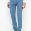 Light blue bleached jeans - Candiani cotton - Made in Italy