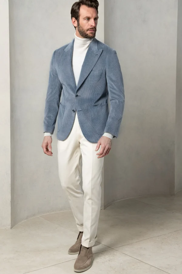Light blue corduroy jacket 