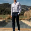 Light blue jersey shirt - Made in Italy