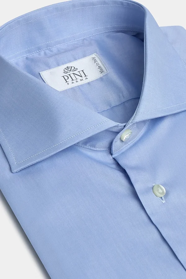 Light blue Shirt with double cuff - Made In Italy