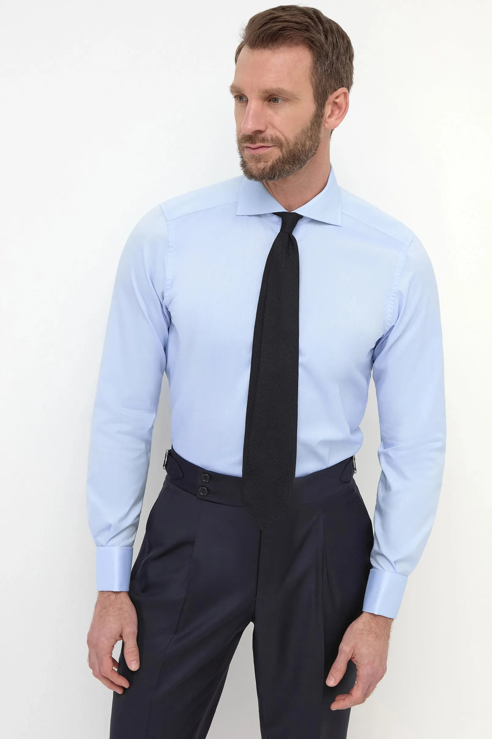 light_blue_shirt_with_dou_2.webp Light blue Shirt with double cuff - Made In Italy