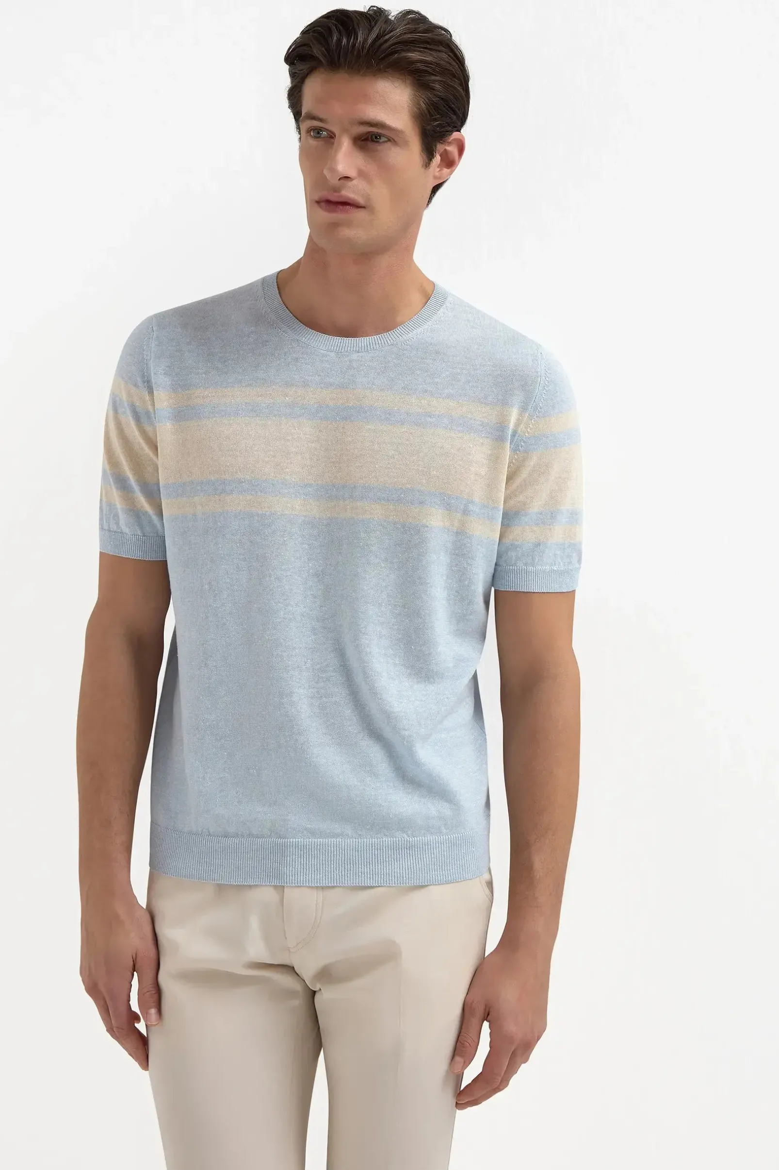 light_blue_striped_linen__0.webp Light blue striped linen t-shirt - Made in Italy