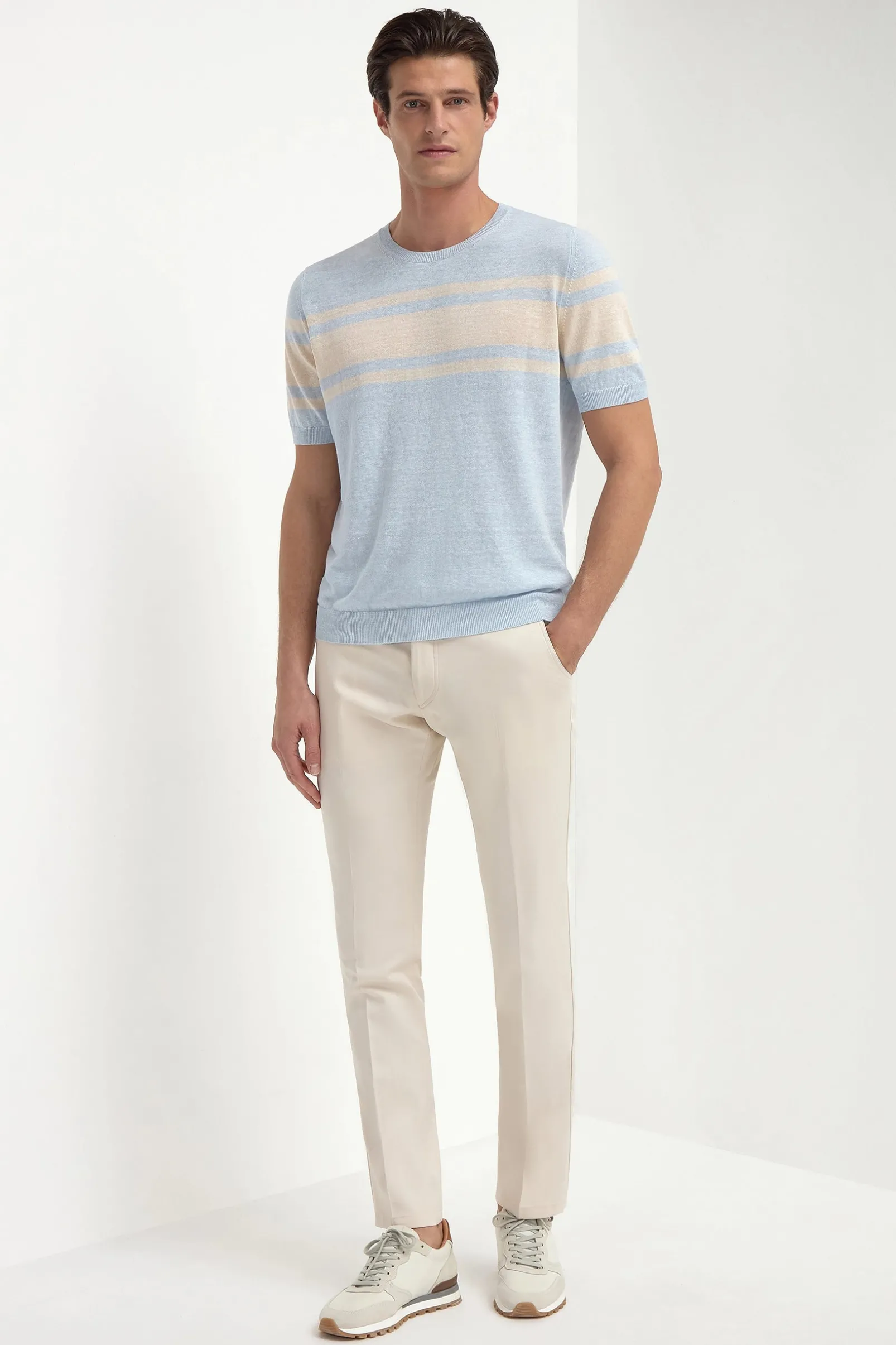 light_blue_striped_linen__2.webp Light blue striped linen t-shirt - Made in Italy