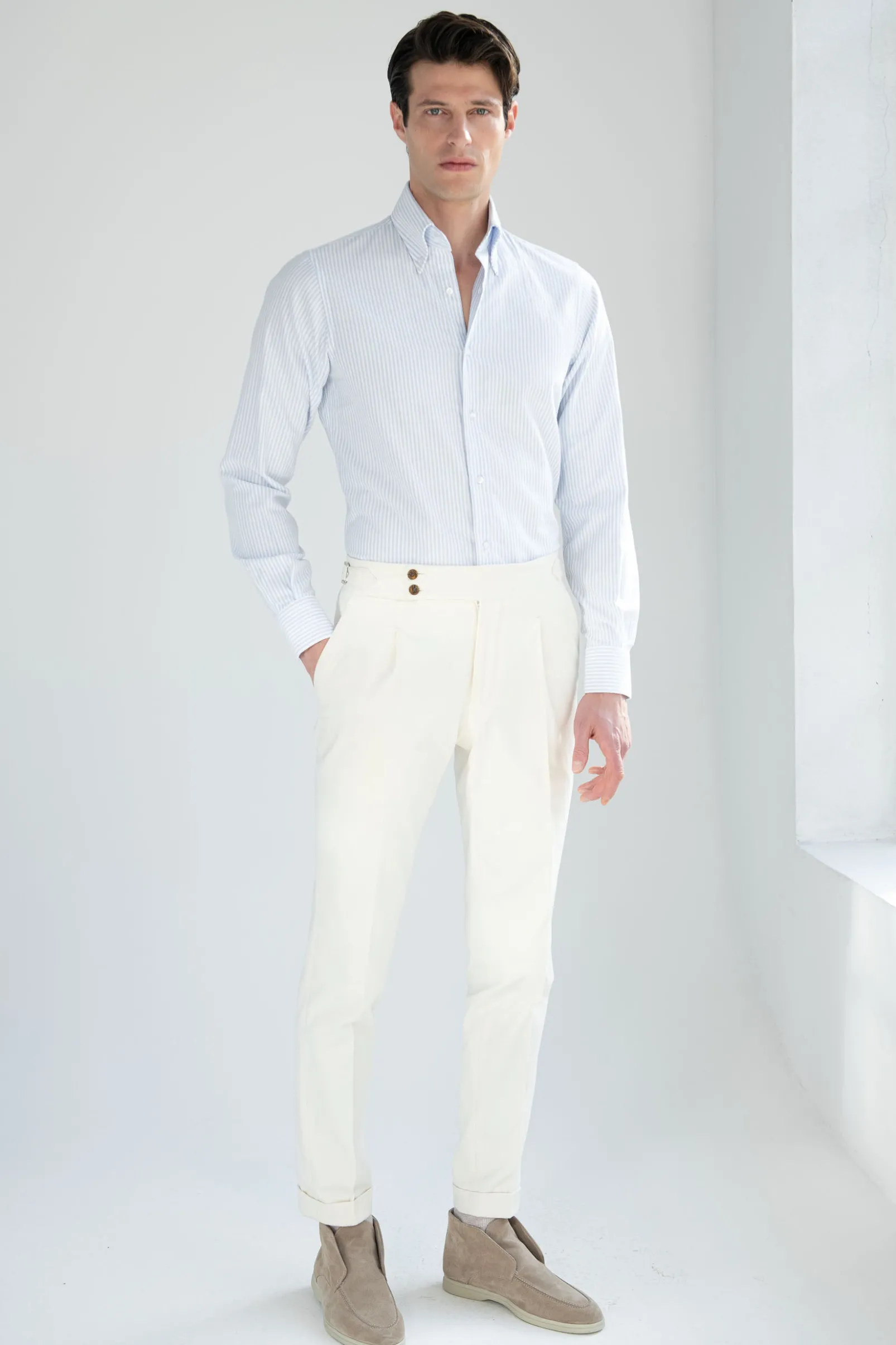 light_blue_striped_soft_o_3.webp Light blue striped soft oxford button down shirt - Made In Italy